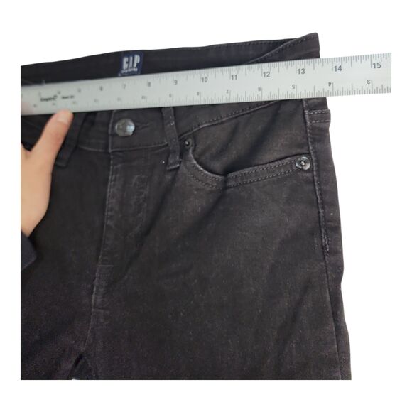 Gap Denim Mid Rise Women’s Leggings/Jeggings Skinny True Black Size 26 Regular - Picture 3 of 10
